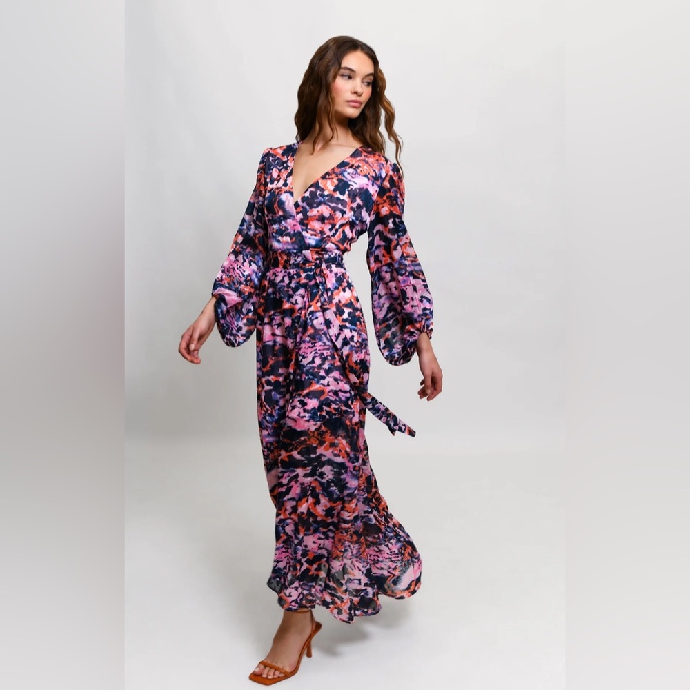 Hutch Lindie Full Sleeve Maxi Wrap Dress - Picture 2 of 9